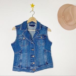 Vintage 90’s Mini Cropped Denim Vest